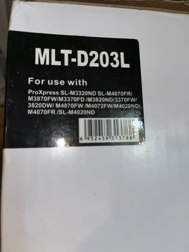 Printer toner cartridge/cartouche imprimante MLT-D203L dans Imprimantes, Scanneurs  à Ville de Montréal - Image 2