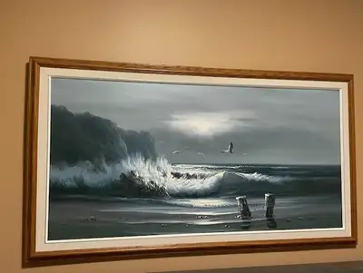 Original - Seascape Oil Painting - Large  - Signed, View more