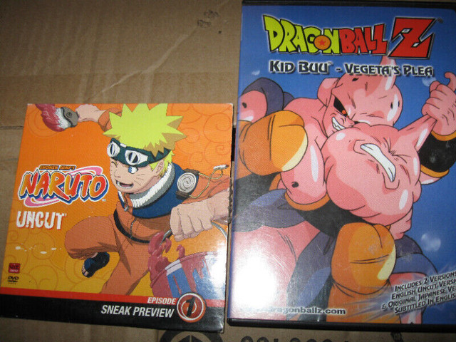 Dragon Ball Z  dvd and Naruto promo dvd-$5 lot in CDs, DVDs & Blu-ray in City of Halifax
