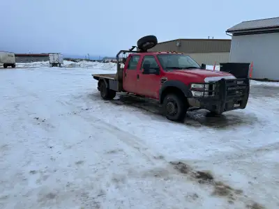 2010 F-450 Flat deck -Motor Locked up (6.4L) -219079 Km -cooper RM257 tire 12600 km on them -Falcon...