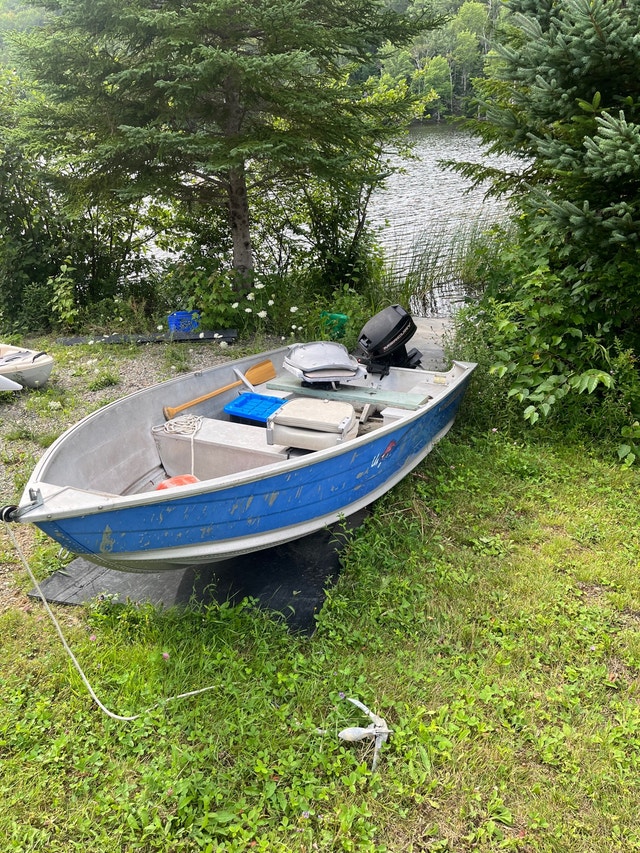12’ aluminum boat & motor Powerboats & Motorboats Cape Breton Kijiji