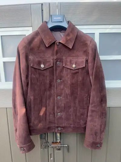 Suede trucker jacket, View more