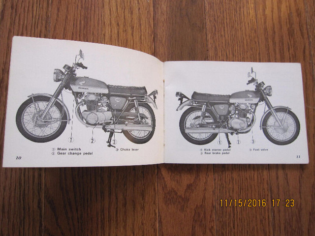 1970Honda CB 350 Owners Manual dans Autre  à Sarnia - Image 3