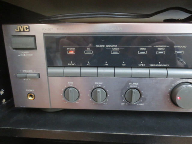 Vintage JVC Turntable CD Tape stereo system,  Technics Speakers in Stereo Systems & Home Theatre in Timmins - Image 4