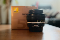 Nikon 50mm f1.2 ais lens