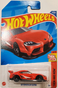 Hot Wheels  '20 TOYOTA GR SUPRA 241/250 Then And Now 8/10 RED