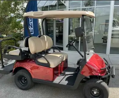2017 EZGO RXV Lithium Electric golf cart, cart was refurbished 1 year ago and used in a private rent...