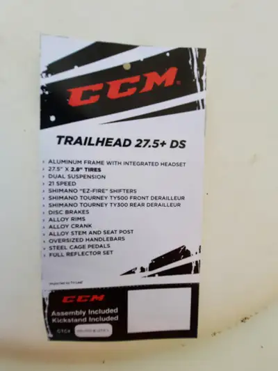 CCM Trailhead 27.5" Dual Suspension Mountain Bike, View more