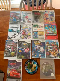 Wii games and controllers