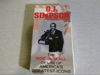 Vtg.O.J. Simpson rise & fall-VHS-NEW sealed unauth.-1994