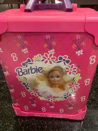 1991 Mattel Barbie Deluxe Doll Trunk Storage Travel Case