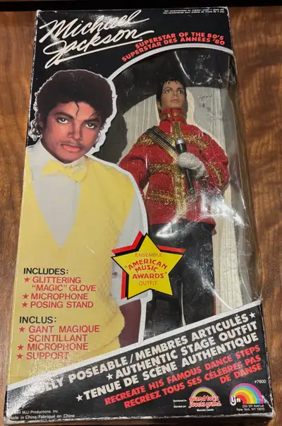 Michael Jackson Action Figure Doll 1984 America Music Award MINT, View more