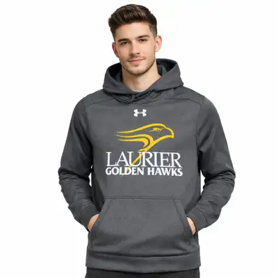 Under Armour Laurier Golden Hawks Hoodie Men’s Medium Gray Like , View more