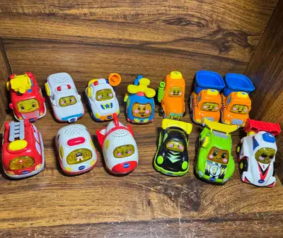 3 for $10 or $50 for all These twelve pre-loved VTech Go! Go! Smart Wheels vehicles are ready for ne...