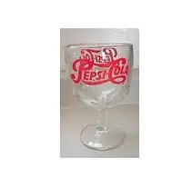 Vintage Pepsi Cola Goblet / Glass