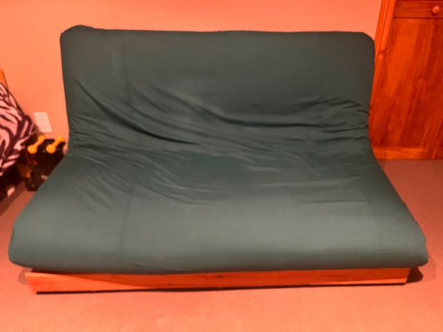 Pine Futon with mattress in Couches & Futons in Owen Sound
