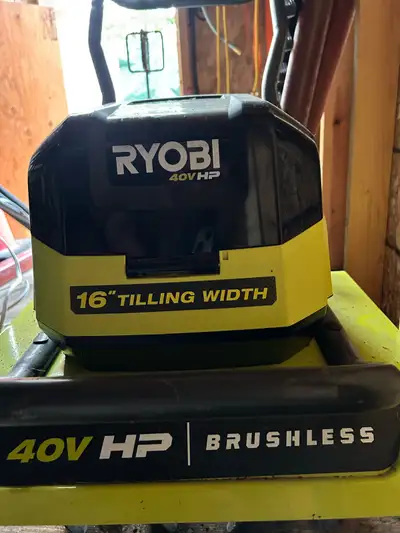 Ryobi 40v tiller, View more