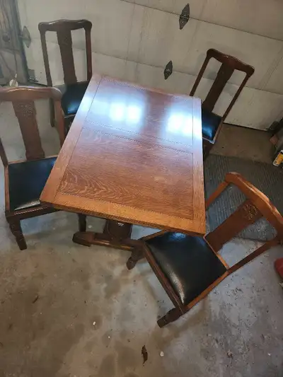 Solid Oak Dining Set, View more