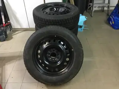 Goodyear winter command 225/R60 tires on steel rims. Never used. Paid over $1000.00. Sell for $450.0...