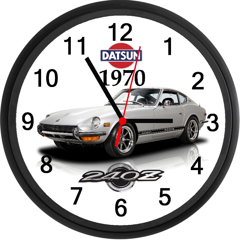 1970 Datsun 240Z (Silver Metallic) Custom Wall Clock Brand New Home
