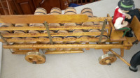 SCALE MODEL OF A HORSE DRAWN BEER WAGON