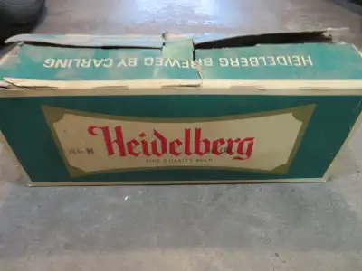 CASE OF 12 HEIDELBERG  GLASS EMPTY BEER BOTTLES, View more