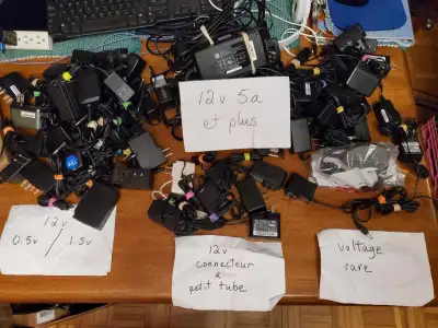 adaptateur d'alimentation 12v et autres, View more
