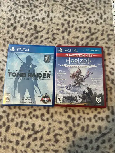 selling  two PS4 games , View more