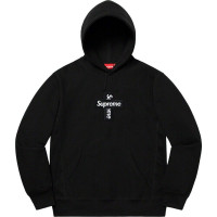 Supreme Cross Box Logo Hooded Sweatshirt (FW20) Black Size Smal