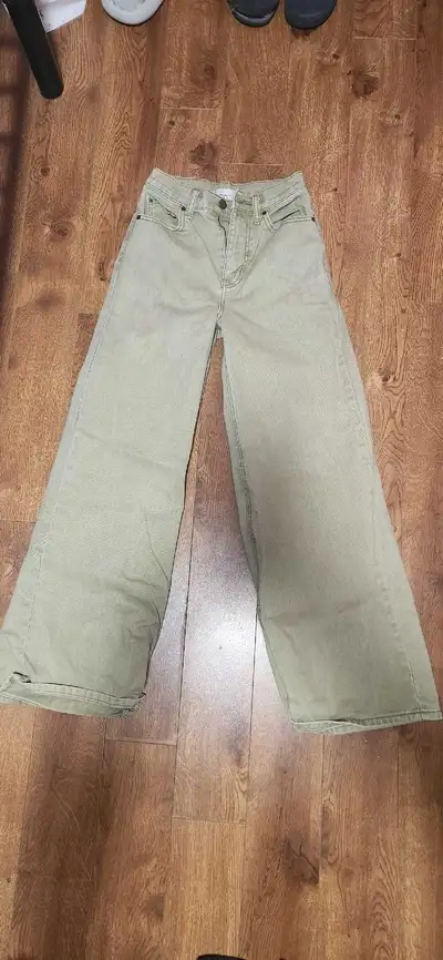 beige BDG wide leg jeans., View more