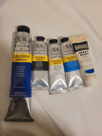 Windsor and Newton Assortment of Acrylic Paints