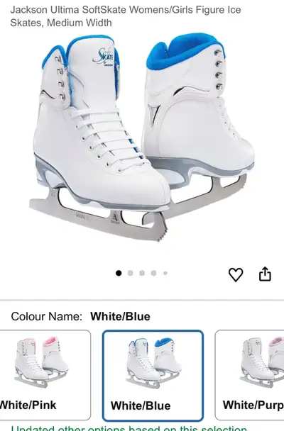 figure skates size 6 with bag, View more