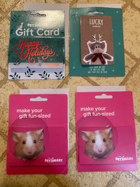 PetSmart gift cards. $200 total. 