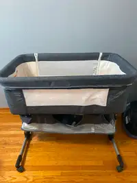 Baby Bassinet, 3 in 1 bedside crib, Adjustable Portable