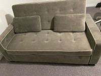 Leon’s sofa bedSofa bed with Queen size pop-up bed with recline