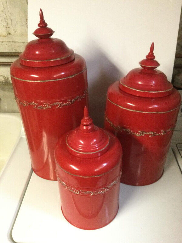 Canister set decorative for sale  