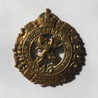 WW1 CEF 43 Cameron Highlanders Badge $125