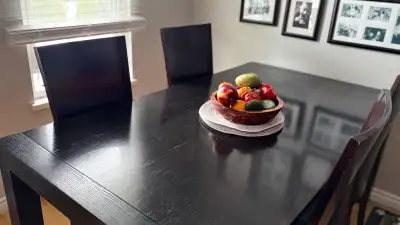 ScanDesign Elegant Wenge Extendable Dining Table Set, View more