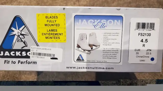 Jackson Elle Fusion Size 4.5 R Figure Skates in Skates & Blades in Kitchener / Waterloo - Image 5