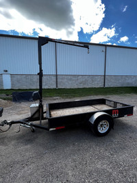 Custom Built trailer with Jib Crane installed