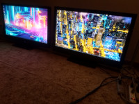 Two 1080p LCD TV's I was using as extra desktop monitors