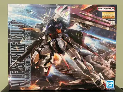 Up for sale is a brand new and factory-sealed Master Grade 1/100 Aile Strike Gundam model kit. This...