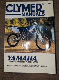 Clymer Manual Yz250f & Wr250f 2001-2003