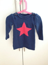 EUC Baby Gap Navy Sweater Tunic - Size 18-24 mos