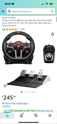 Flashfire Suzuka 900R racing wheel set with Clutch pedals and H-