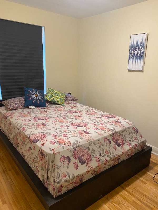 One room for rent in a 2 bedroom apartment in North York. Room
