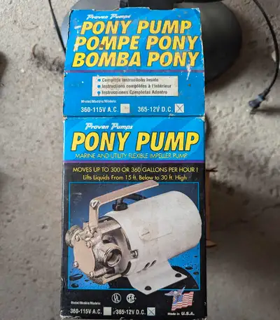 Drain fresh or sea water from boat bilges and stock tanks, RVs and more with this pony pump. It feat...