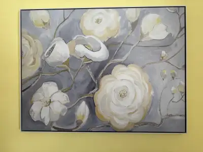 large Grey and white picture , View more