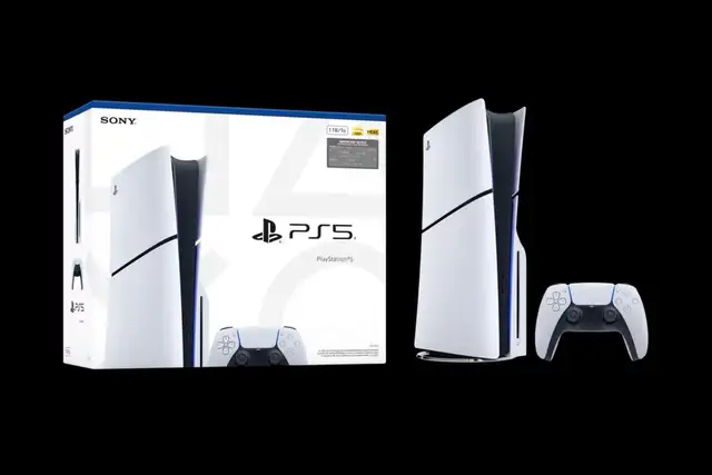 PlayStation 5 with controller