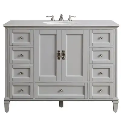 48” Single Sink Vanity – Brand New – Marble Top, 9 Drawers, View more